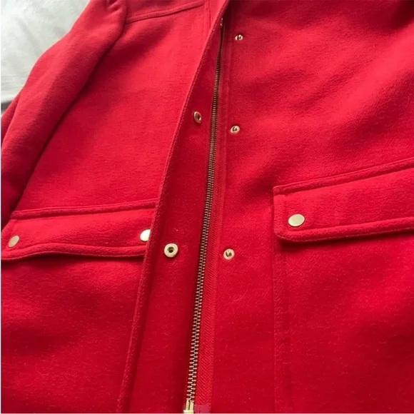 J.Crew Red Chateau Parka Wool-blend Coat 6 - Picture 9 of 10